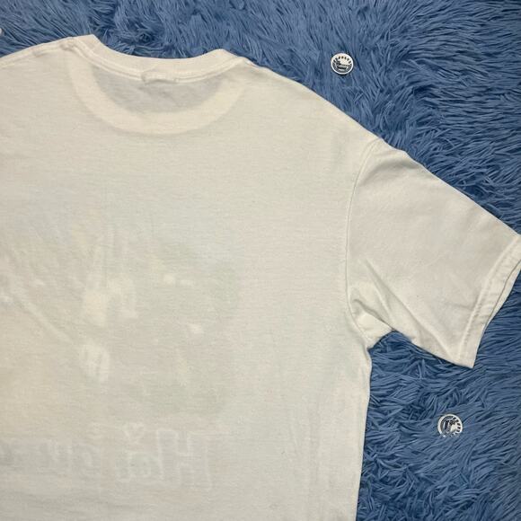 VINTAGE Lluvia de peces Yoro Honduras Shirt Size Large Mens Outdoor Fish Y2K - Picture 6 of 11